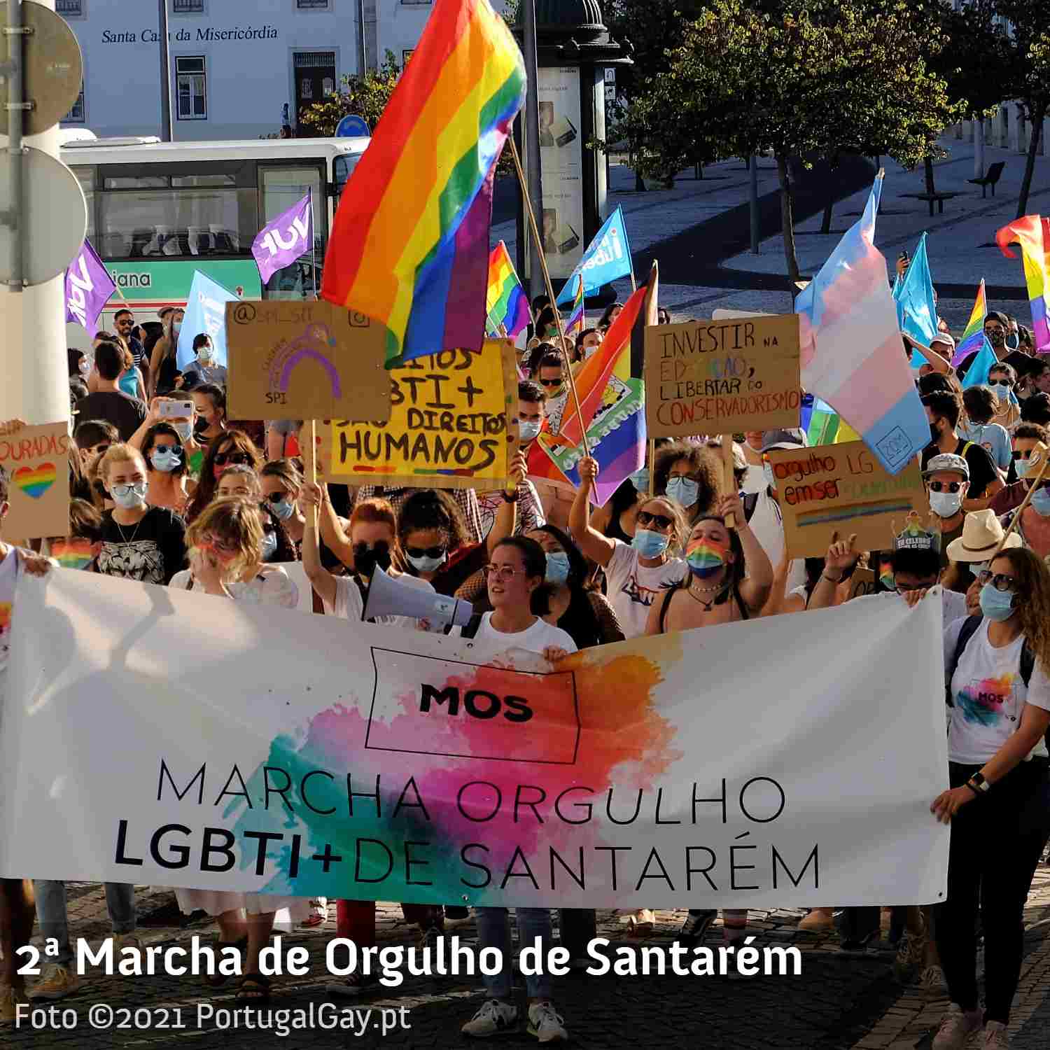 PORTUGAL: Santarm com algumas centenas de pessoas pelos direitos LGBT+